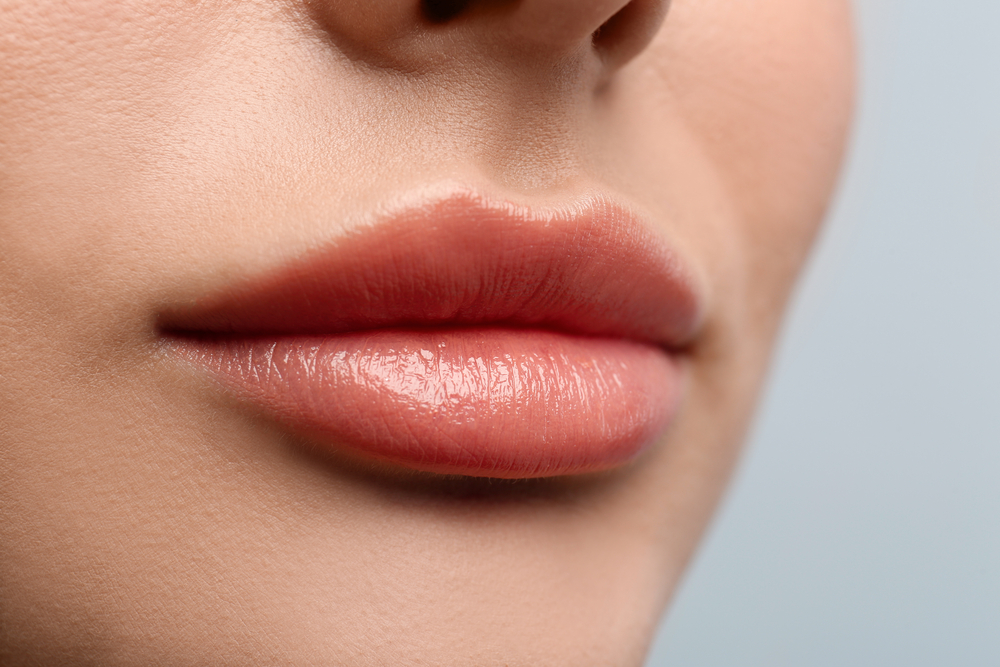 woman’s beautiful lips